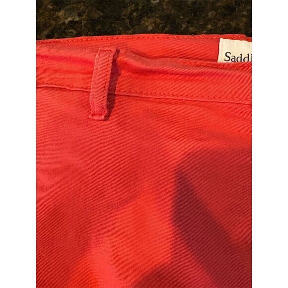 Saddlebred Men's Chino Shorts 42W Reddish Orange Casual Summer Wear - Picture 6 of 10